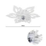 Pointed Petal Ceiling Fan Light 65cm Led With 3-color Dimming, Reversible Silent Dc Motor, 6-speed, Sleep Timer, 2.4g App & Remote Control | White