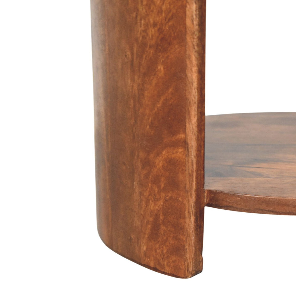 Solid Wood Savoy Leather Stool