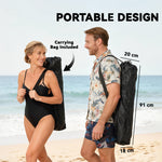 Outsunny Camping Chair Reclining Folding Portable Black