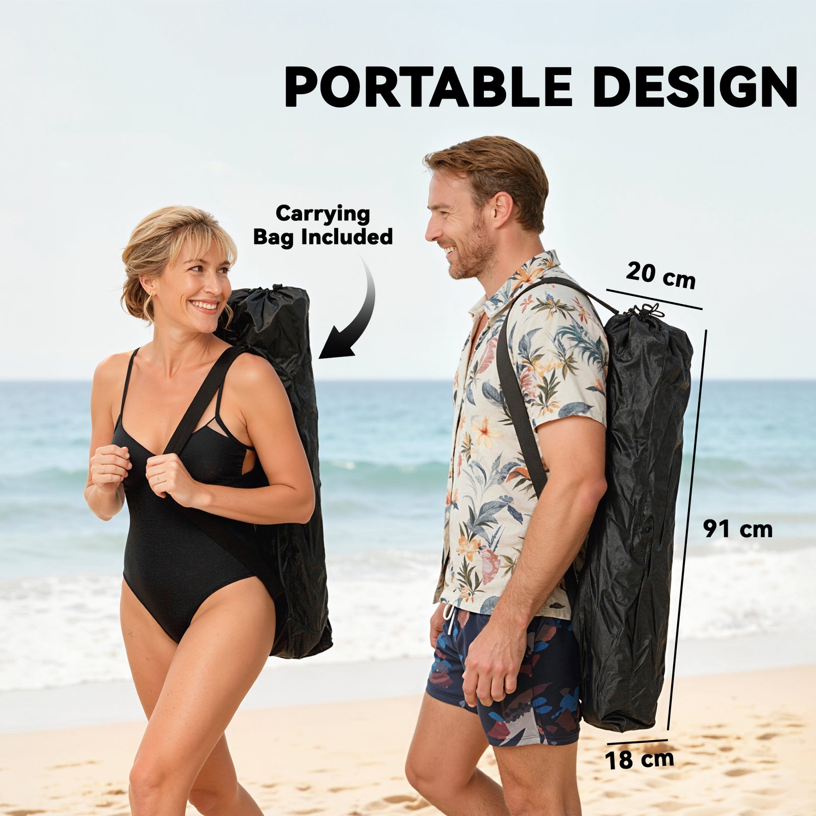 Outsunny Camping Chair Reclining Folding Portable Black