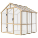 Polycarbonate Greenhouse, Walk-in Wooden Greenhouse