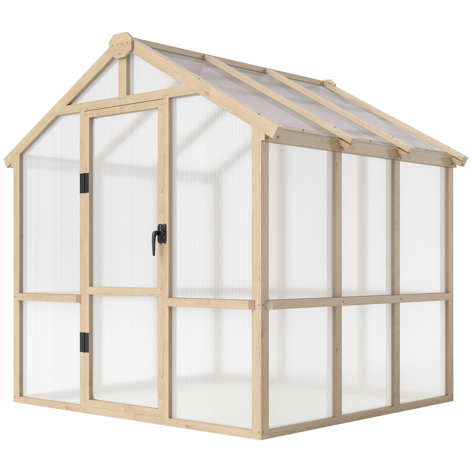 Polycarbonate Greenhouse, Walk-in Wooden Greenhouse