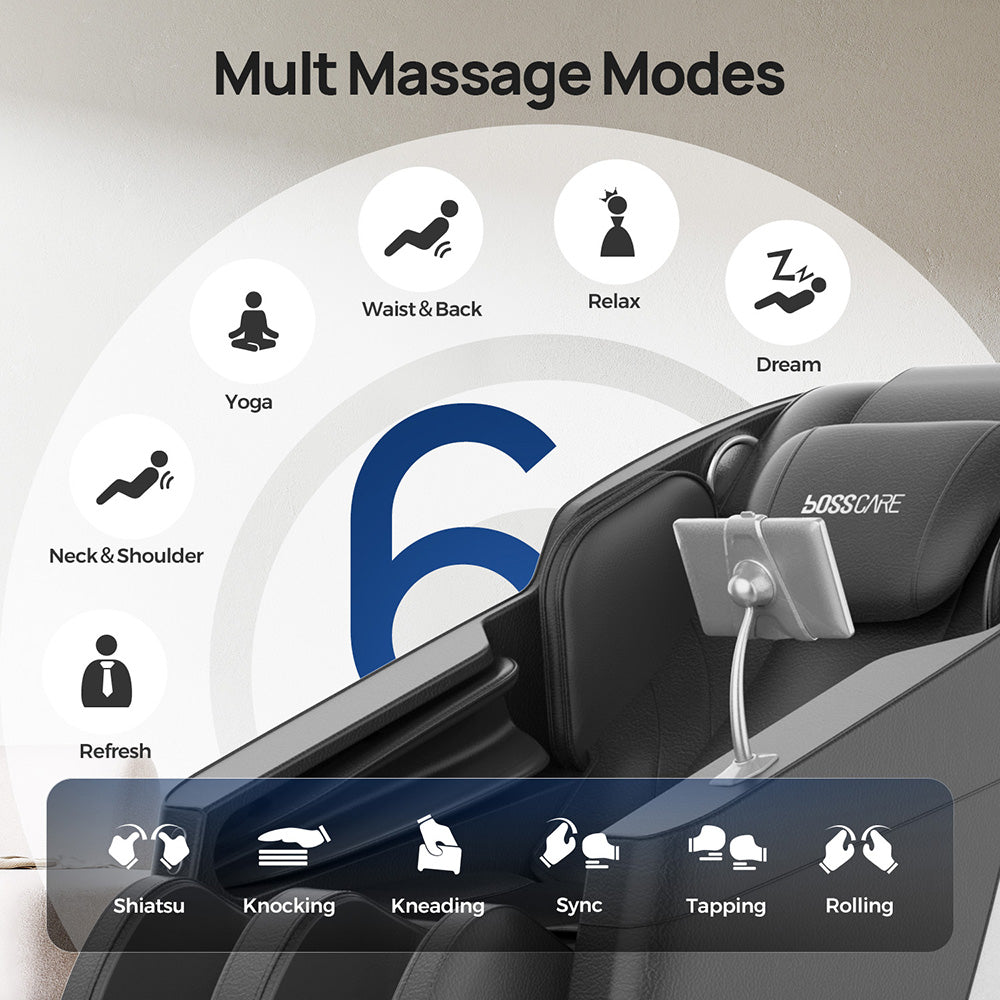 Zero Gravity Heated Full Body Massage Chair With Touch Screen Recliner With Back Heat, Foot Roller, Air Compression & Shiatsu For Home And Office