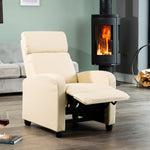Henderson Manual Push Back Recliner Armchair | Cream
