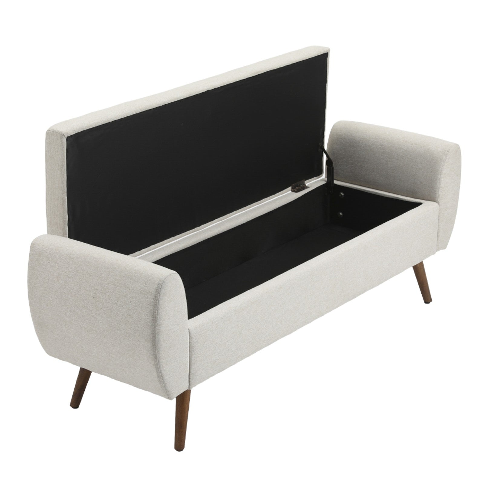 Breeins Linen Upholstered Storage Bench