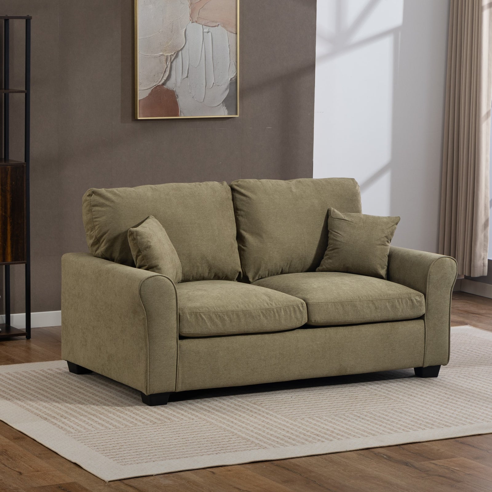 Lewiston Fabric Pull Out Sofabed | Sage Green