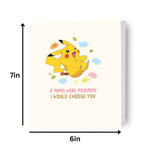 Pokemon I Would Choose You' Mother's Day Card Official Product