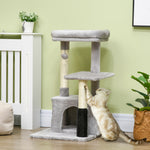 Cat Tree Climbing Activity Center W/ Scratching Massage Toy Hanging Ball