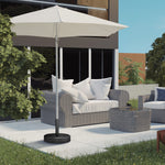 18kg Heavy Duty Concrete Parasol Base, Black
