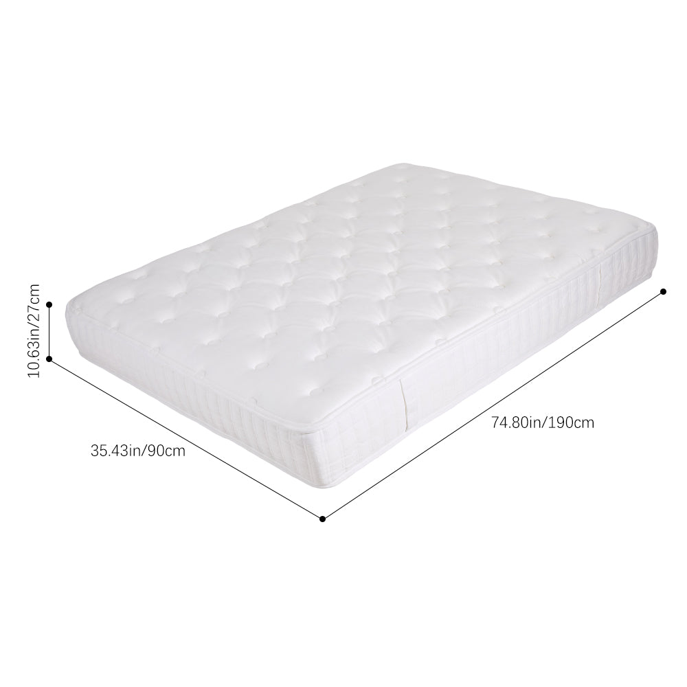 Hybrid Mattress Medium Firm | Pocket Spring Memory Foam Mattress | Fire-resistant & Edge Support | Single