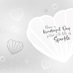 Mermaid 'glitter And Glow' Birthday Card Official Product