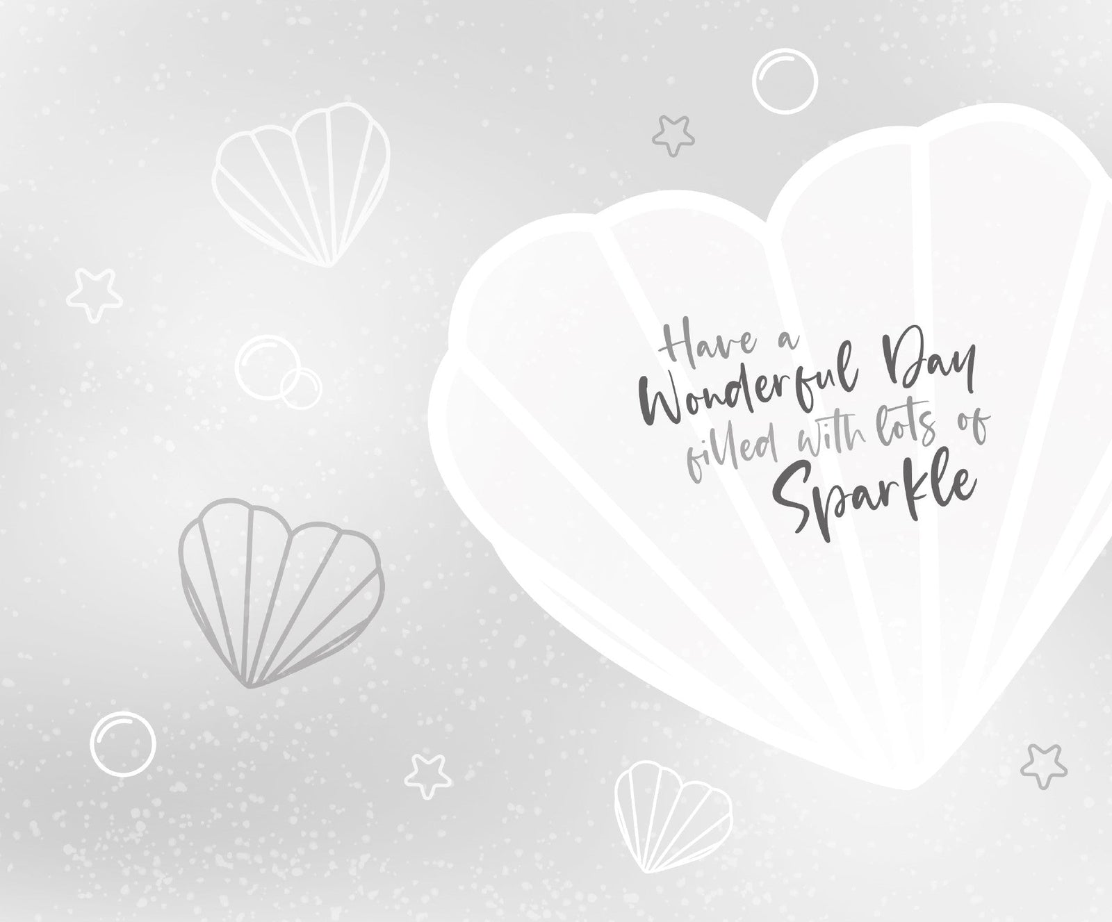 Mermaid 'glitter And Glow' Birthday Card Official Product