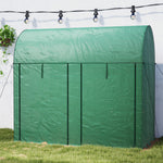 200 X 100 X 178cm Small Tomato Greenhouse With Zipped Doors | Green