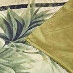Palm Sepia Throw 130 X 170 Cm Tropical Blanket | 130cm x 170cm | Green