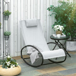 Patio Orbital Rocking Chair Chaise