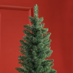5/6/7ft Artificial Pencil Christmas Tree Realistic Green/White | 7ft | Green