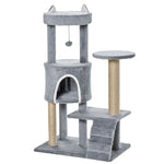 100cm Cat Tree With Climbing Ladder Scratching Post Ball, Light Grey