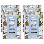 Hydration Infusion Vegan Sheet Mask For Hydrated Skin,4pk