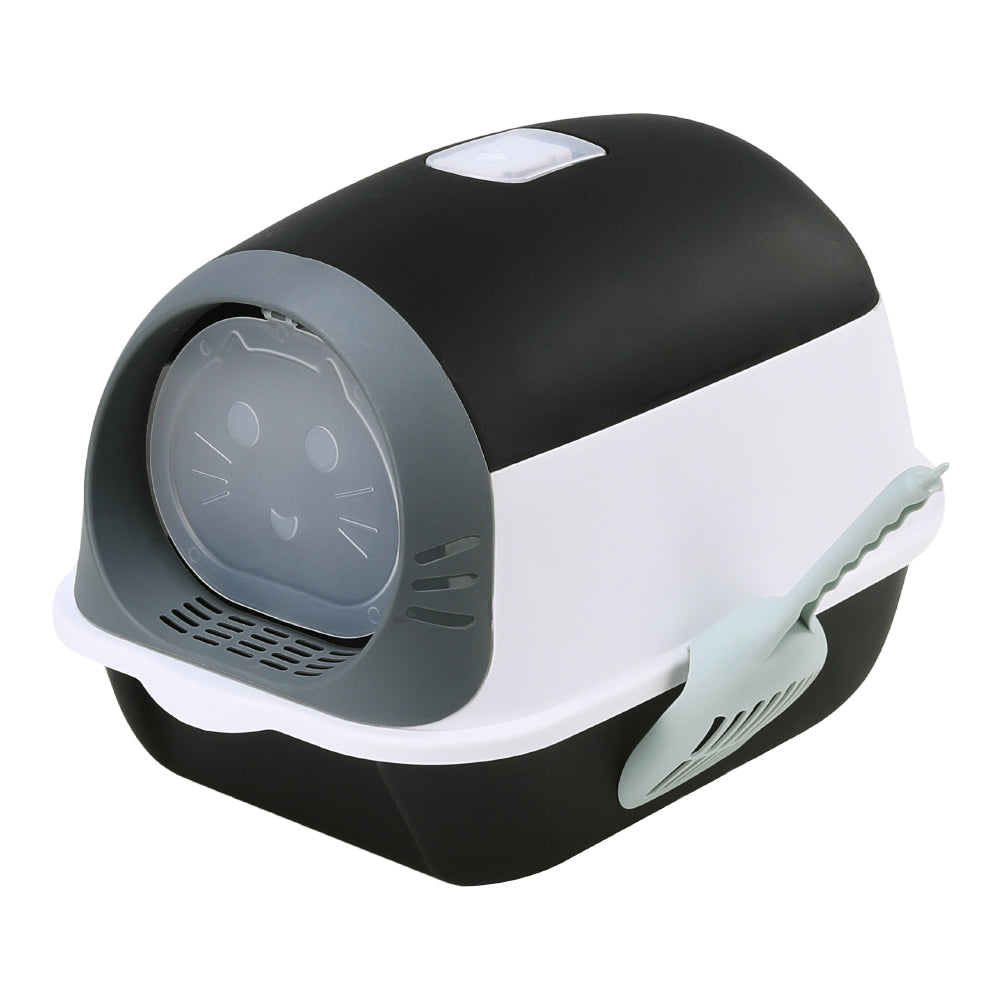 Detachable Fully Enclosed Cat Litter Box With Scoop