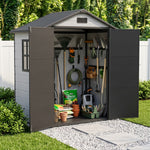 Breeins 6 X 4 Ft Garden Plastic Storage Shed