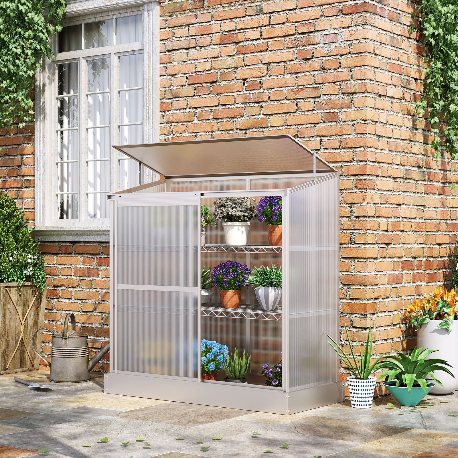 3 Tier Greenhouse Plant Growth Board 131x58x140cm