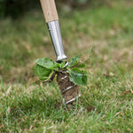 Stainless Steel Long-handled Corkscrew Weeder | 100cm | Brown