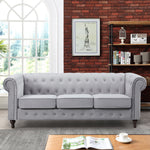 Pelham 207cm Wide Velvet Fabric 3 Seat Chesterfield Sofa | 3