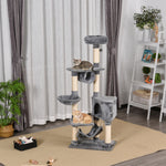 150cm Cat Tree Tower Kittens Activity Stand House Scratching Posts