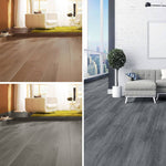 36pcs Rustic Style Wood Plank Pvc Flooring | Dark Grey