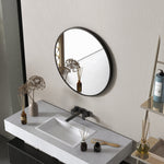 60x60/70x70cm Round Bathroom Mirror Modern Wall Mirror | Large | Black