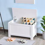 Storage Box Toy Chest Cabinet Unit Organizer Safety Hinges | One Size | White