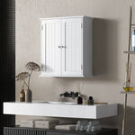 HOMCOM 3-tier Bathroom Cabinet, Wall-mounted Medicine Cabinet, White
