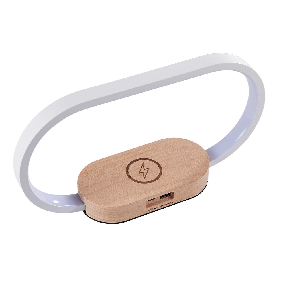 Breeins Dimmable Led Table Lamp With Wireless Charger