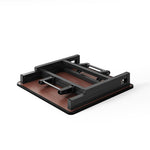 60*60*50cm Square Folding Coffee Table With Marble Effect Top | 60cm x 60cm | Black