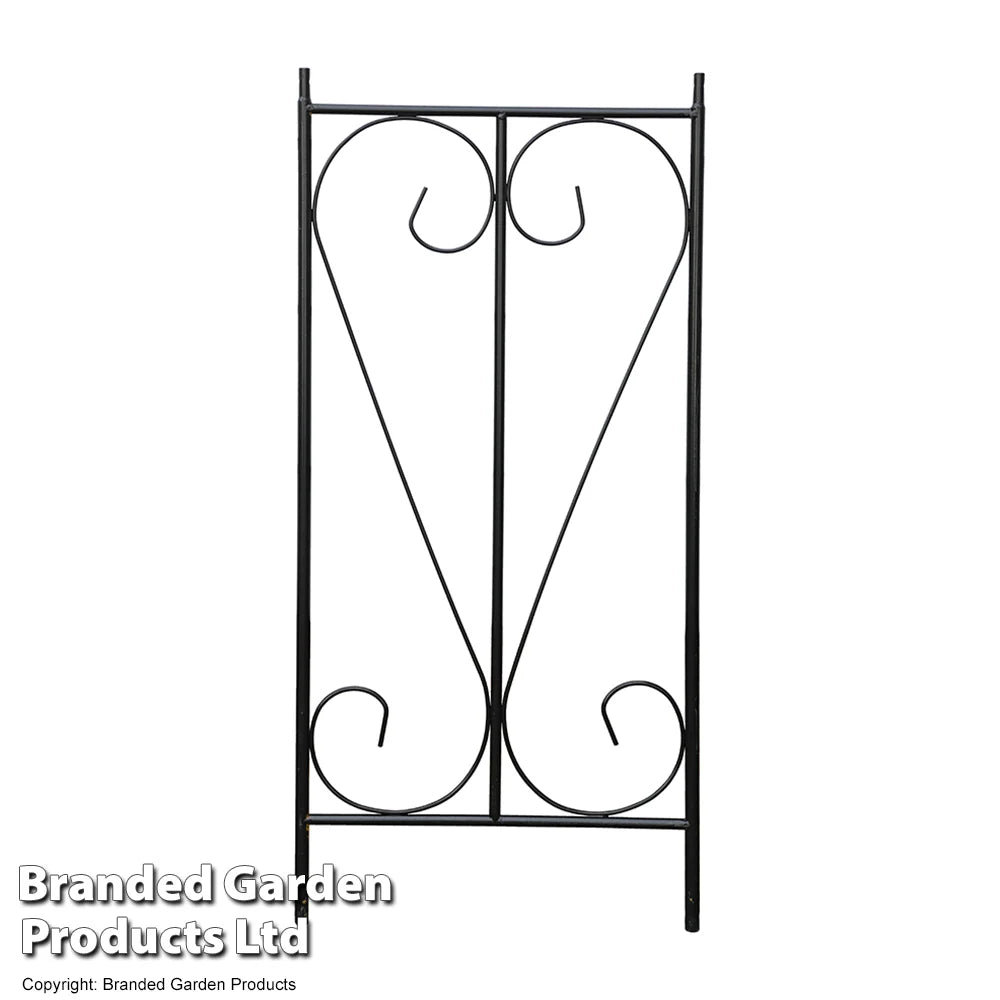 Metal Garden Arch 2.2m Swirl Design