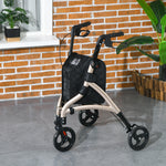 Lightweight Aluminium 3 Wheel Rollator Adjustable Handle