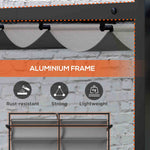 Retractable Pergola Canopy With Aluminium Frame | Large | Dark Gray