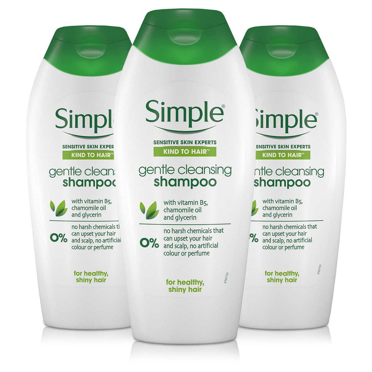 Kind To Hair Gentle Care Shampoo, 3 X 400ml | Set of 3 | White