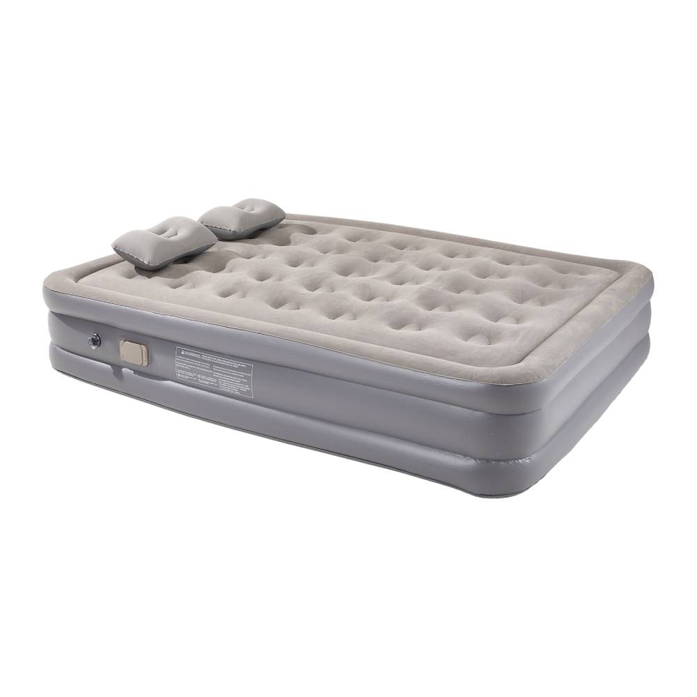 Raised Inflatable Airbed Mattress With Built-in Pump – Includes Pillows | Double