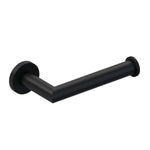 Toilet Roll Holder, Black Matt, Wall-mounted, 9 Cm. Collection Kubic