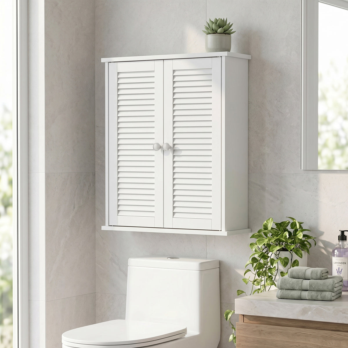Bathroom Cabinet With Adjustable Shelf | White