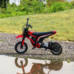 24v Kids Electric Motorbike With Twist Grip Throttle, Music, Horn | Red