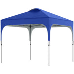 Pop Up Gazebo Foldable With Wheeled, Bag And 4 Weight Bags | Blue