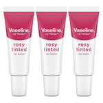 Liptherapy Rosy Lipbalm For Instant Softness And Smoothness, 3x 10g