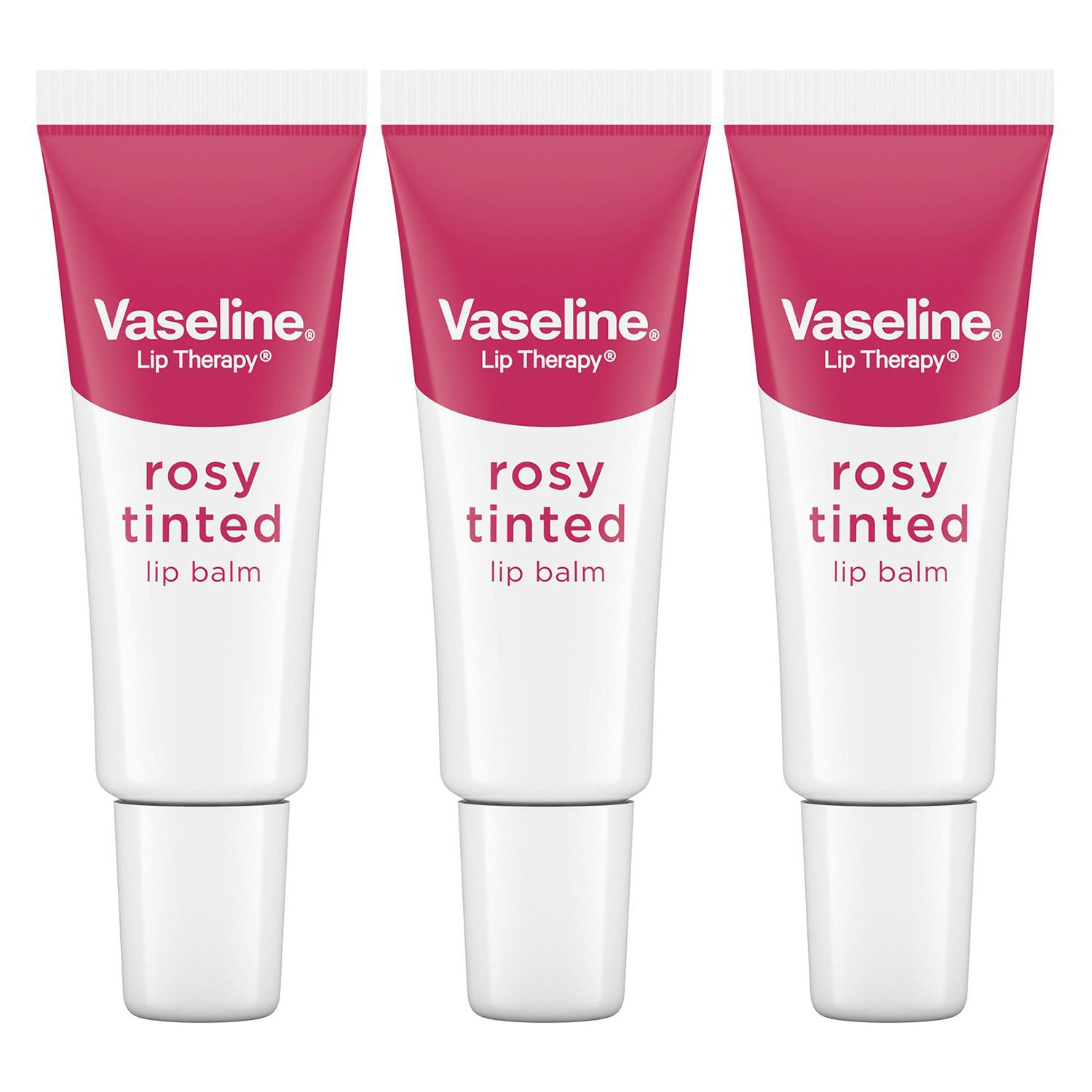 Liptherapy Rosy Lipbalm For Instant Softness And Smoothness, 3x 10g