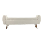 Breeins Teddy Fleece Upholstered Storage Bench