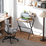70 Cm Folding Computer Desk For Small Spaces Bedroom | Brown