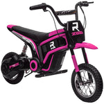 24v Kids Electric Motorbike With Twist Grip Throttle, Music, Horn | Pink