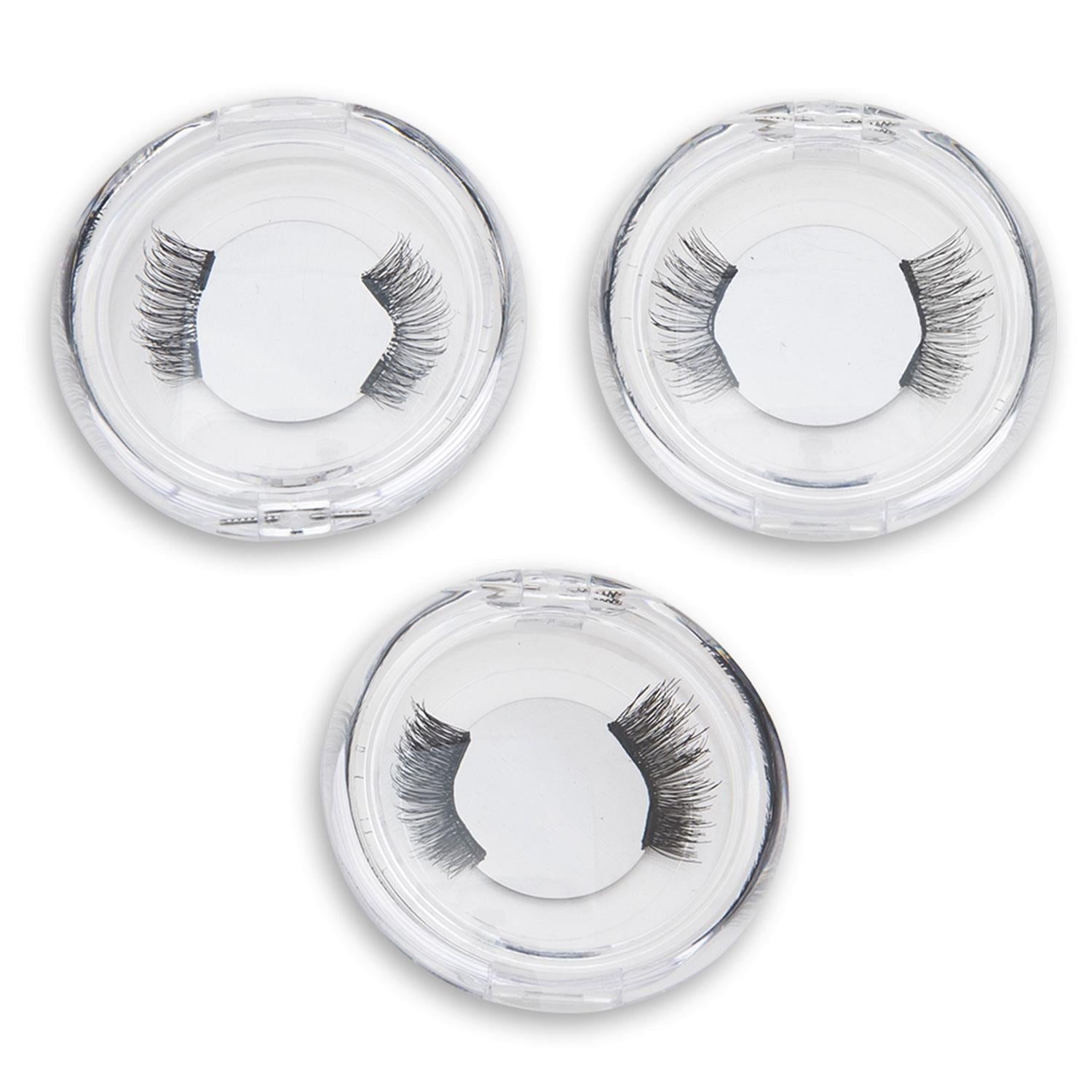 Aquarius Double Glam Volume Magnetic False Eyelash Set Sexy 3 Pairs Gift Set