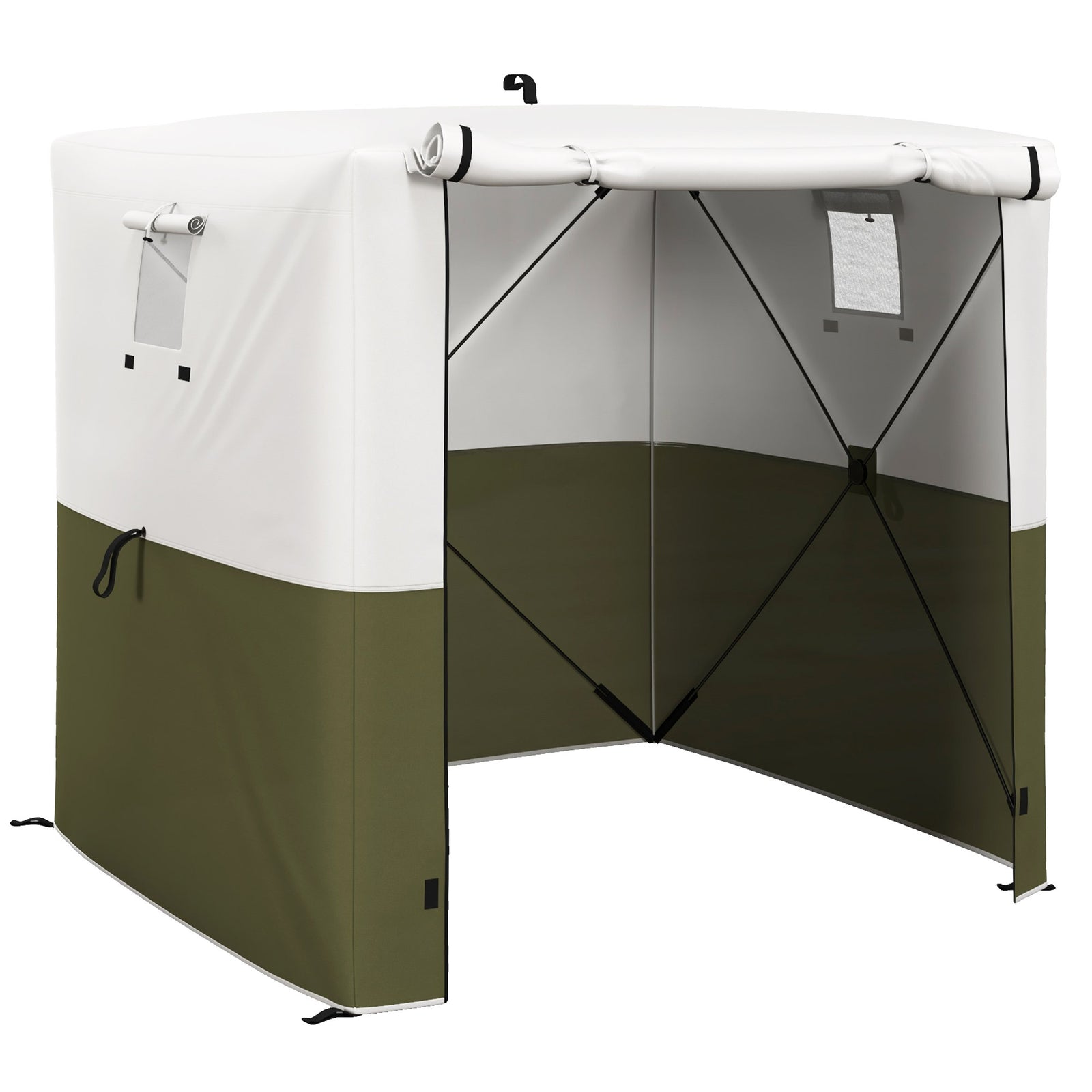 2x2m Pop Up Gazebo1 Person Easy Up Instant Party Tent W/ Bag | White
